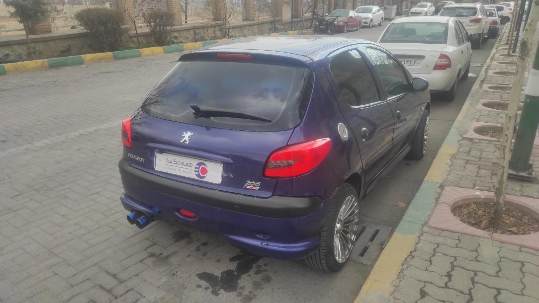 تصویر پژو 206 مدل 1398 ا تیپ 5 فول تیپ 5 فول