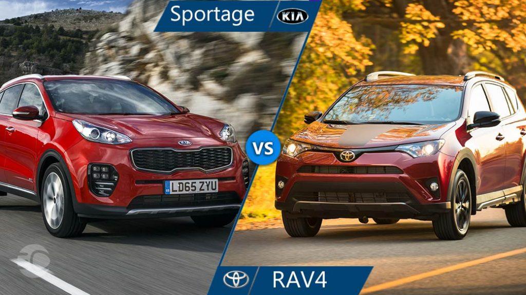 مقایسه تویوتا راو 4 و کیا اسپورتیج