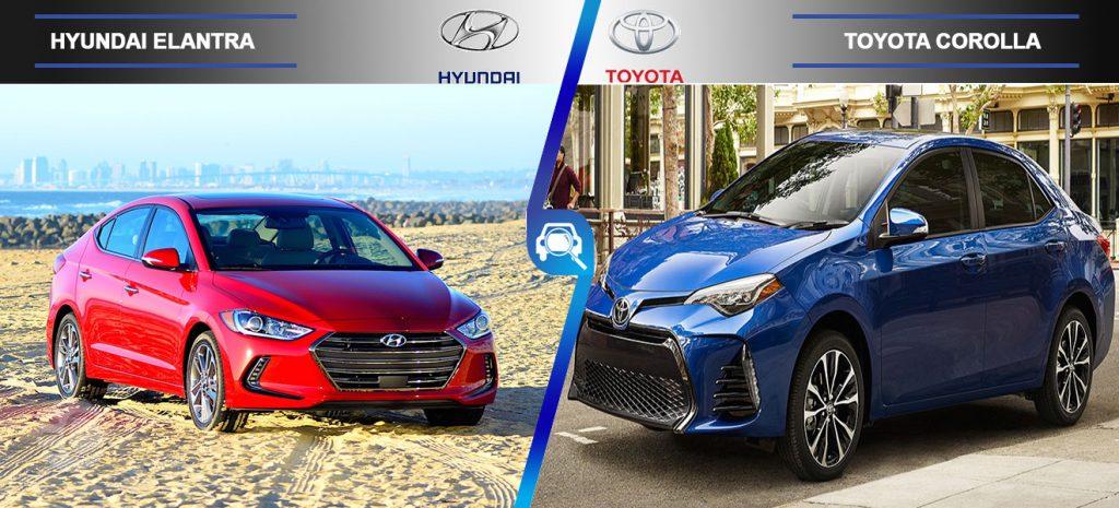 مقایسه هیوندای النترا و تویوتا کرولا 2017