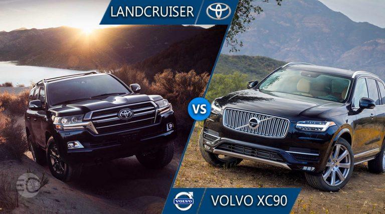 مقایسه لندکروز v8 و ولوو xc90