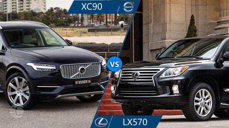 مقایسه ولوو xc90 و لکسوس lx570