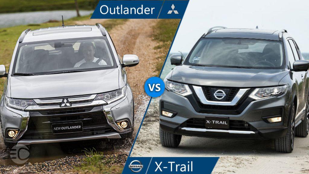 مقایسه نیسان ایکس تریل و میتسوبیشی اوتلندر PHEV