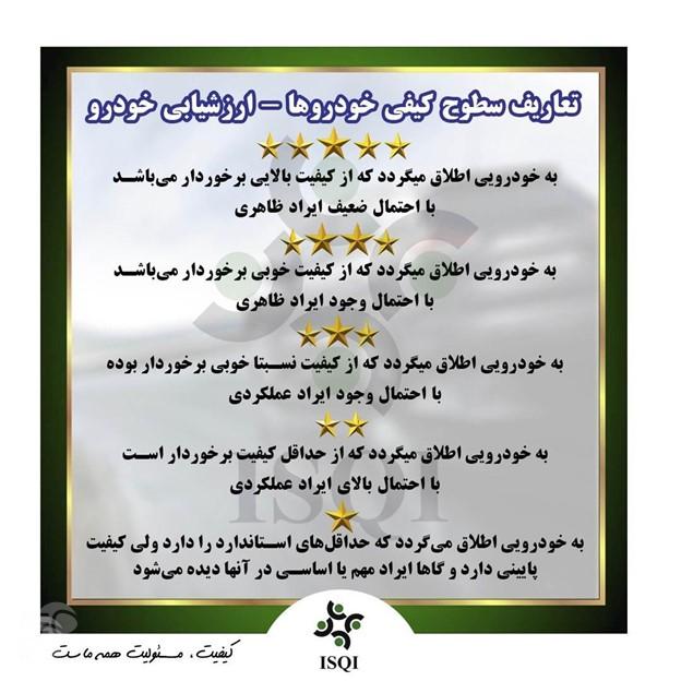 بهترین خودرو داخلی از نظر کیفیت