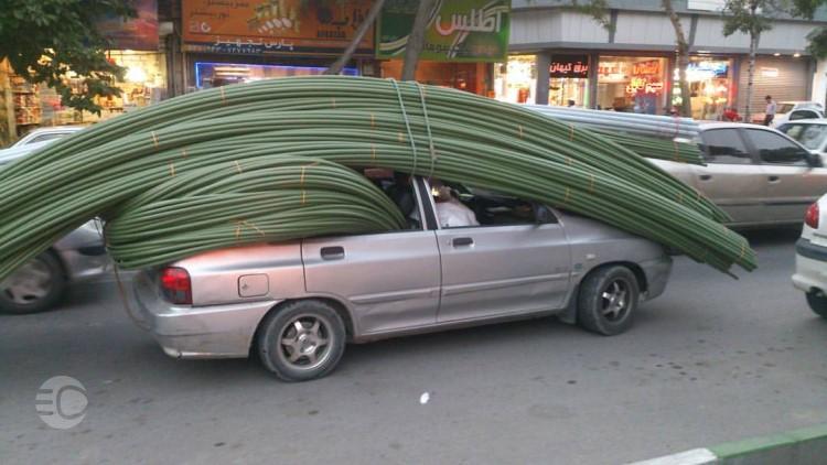 حمل بار بیش از حد با ماشین