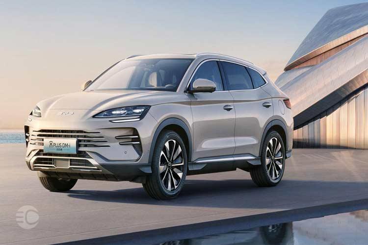 نمای جانبی BYD سانگ Plus هیبریدی